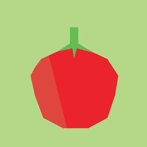 Illustrations vectorielles légumes, la tomate