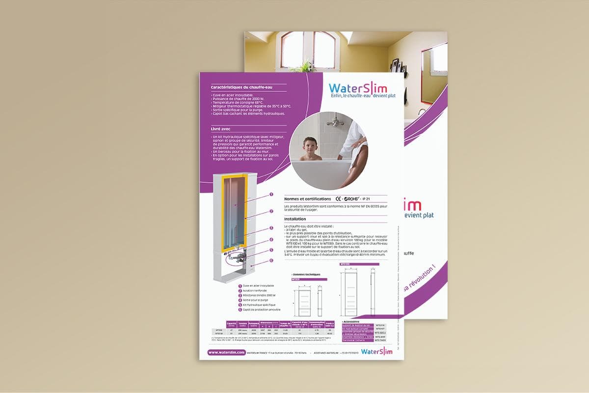 Fiche technique Waterslim